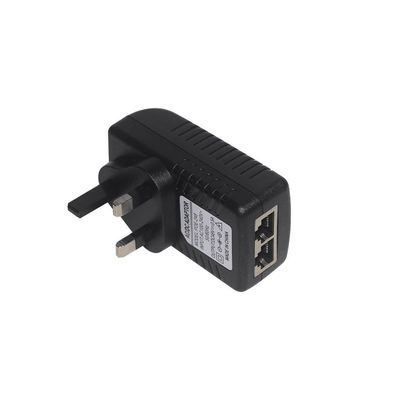 10/100Mbps POE-stroomadapter 24V1A Schakelstroomadapter EU-stop