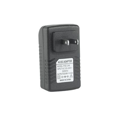 10/100Mbps POE-stroomadapter 24V1A Schakelstroomadapter EU-stop