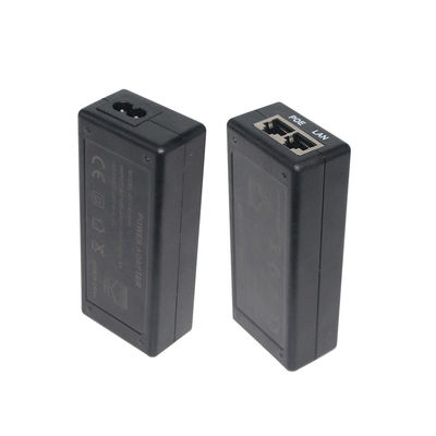 DC-aansluiting 2 RJ45-poorten POE-injector stroomtoevoer 24V 1a Voor IP-camera