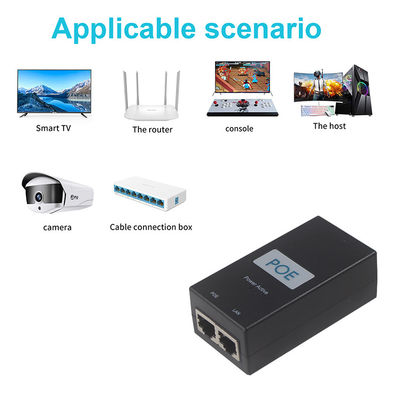 10/100/1000Mbps 12V 24V 48V passieve Poe-injector Ip camera Poe-injector