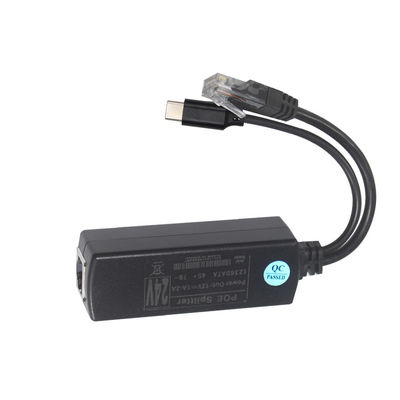 IEEE802.3af RJ45 TYPE-C Kabel 12v 24v 48v POE Splitter Power Over Ethernet Adapter
