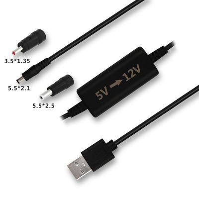 8m USB naar DC stroomkabel Stap op uw WIFI-router en camera met 5V naar 12V converter