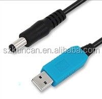 Wit 3A 2.1mm 5 Volt tot 9 Volt USB-converter voor USB-spanningskabel