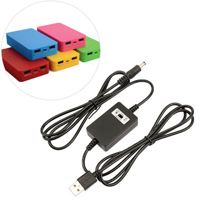 Boost Buck Spanningsomvormer DC 5V tot 12V 2A Power Step Up Cable Voor Auto Wifi Modem
