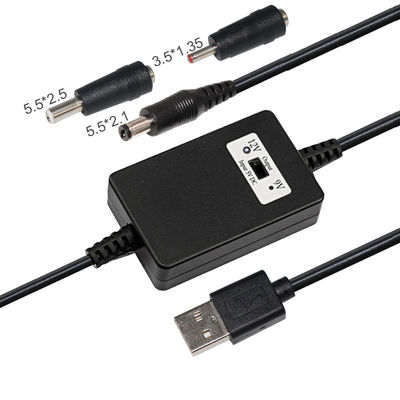 5V tot 9V 12V DC Boost Converter USB Boost Cable voor het opladen van voertuigen 5.5*2.1mm Jack