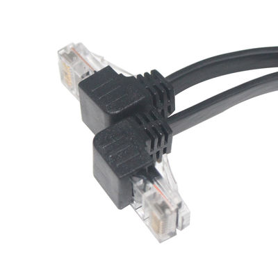 Cat5e/Cat6/Cat7/Cat8 High Speed Lan Kabel RJ45 90 graden Patch Kabel 1-10m