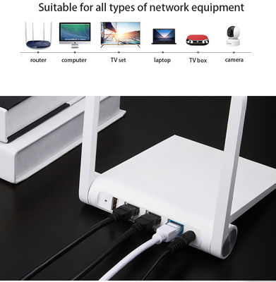 Aanpasbare 10ft Cat6 Utp Cat6 Lan kabel met Rj45 metalen aansluiting