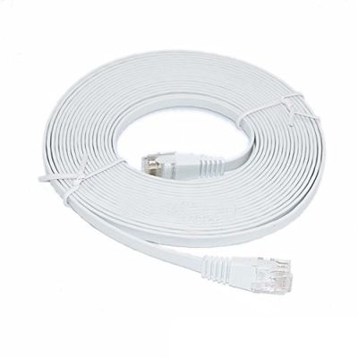 Metalen schild Lszh Ethernet-netwerkkabel 1m Cat6 Flat Patch Cord