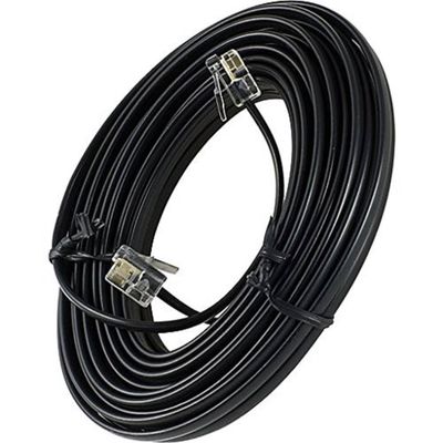 Op maat gemaakte Rj9 gegolfde telefoonkabel 5 voet Rj11 telefoonkabel
