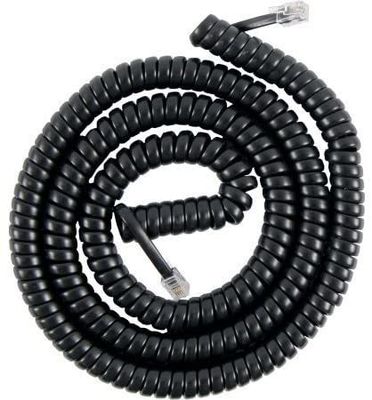 12FT telefoonmodemkabel Spiraal telefoonkabel 24AWG-28AWG