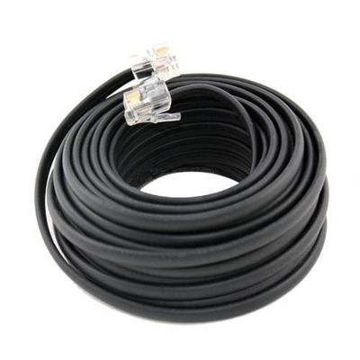 25 voet RJ11 4P4C 4P2C Telefoonverlengkabel Duurzaam