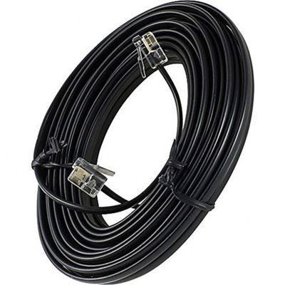 10M 2 paar 4 kernen Vlak Telefoon Koperkabel Vaste telefoonverlengkabel
