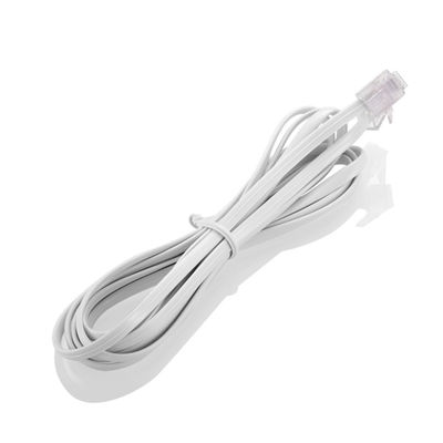 1.5M 5ft 4P4C RJ11 Telefoonontvanger kabel Lang krullend telefoon kabel