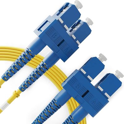 SC SC Glasvezel Patchkabel 9/125um Multimode Aangepaste Lengte