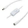 12V DC-verlengkabel 5,5x2,5 mm Man tot Vrouw met schakelaar 120 cm