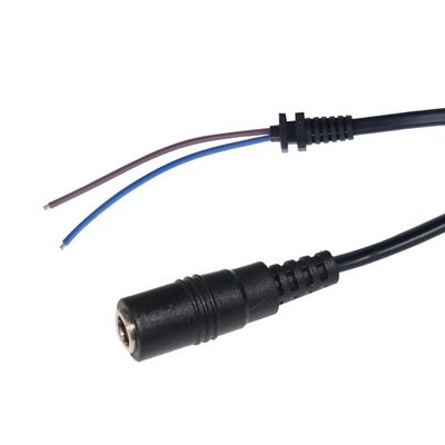 DC5521 Plug Connector To Open End Power Cord Cable met koperen geleider