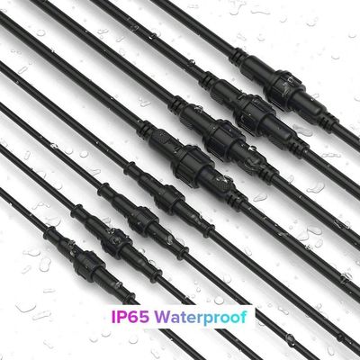 4pin 5pin 6pin rechte mannelijke stekker schroef M8 waterdicht connector 60cm IP65 IP66