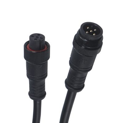 4pin 5pin 6pin rechte mannelijke stekker schroef M8 waterdicht connector 60cm IP65 IP66