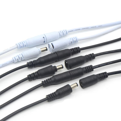 12V 24V gelijkstroomverlengkabel 5.5x2.1mm 5.5x2.5mm Vrouwelijke gelijkstroomstroomkabel voor CCTV