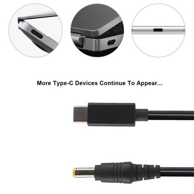 20V 15V 9V 5V PD oplaadkabel USB Type C 3.1 Mannelijk tot DC Mannelijk 5521 5525mm connector