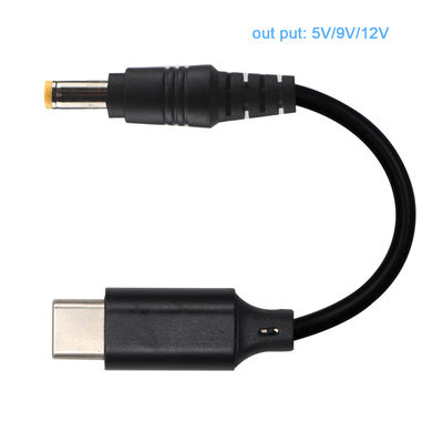 USB-C naar DC-stap-up-kabelconverter voor 12V 9 Volt Router Laptop 15V 20V Charger
