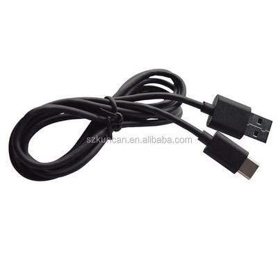 Zwarte micro-USB-gegevenskabel voor camera en MP3 1m 1,5m vlechtbescherming