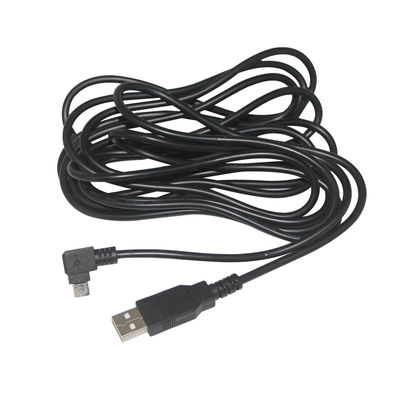 Zwarte micro-USB-gegevenskabel voor camera en MP3 1m 1,5m vlechtbescherming
