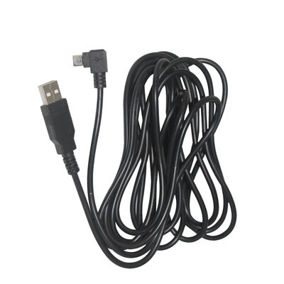Zwarte micro-USB-gegevenskabel voor camera en MP3 1m 1,5m vlechtbescherming