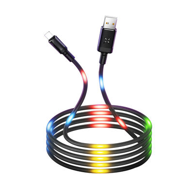 Stemcontrole Kleurrijke LED-verlichting Micro USB-datakabel voor telefoon