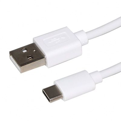 Foliebescherming USB Type C snellaadkabel 1m/3m Wit/Zwart