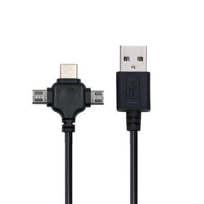 0.5m USB 2.0 Quick Charge USB Data kabel 3 in 1 USB oplaadkabel