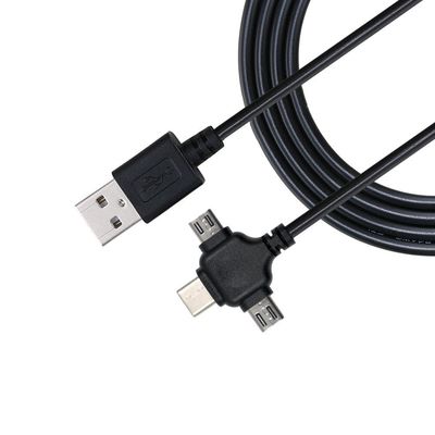 0.5m USB 2.0 3-in-1 snel opladen data kabel Micro Type C