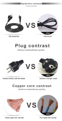 1.8M VDE CEE 77 EU tot C5 Cloverleaf Power Cable PC Laptop Power Cord