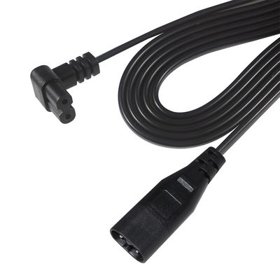 0.5M VDE 250V 2.5A H03VVH2-F 0.75MM2 2 kern IEC C7 tot IEC C8 stroomverlengkabel