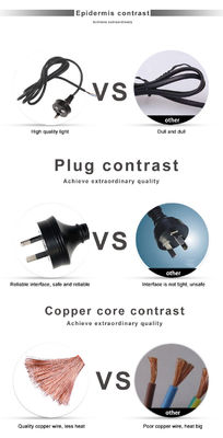 Strip Lcd Monitor Draadverlenging Socket Vervanging met Open End en AU Plug Standard