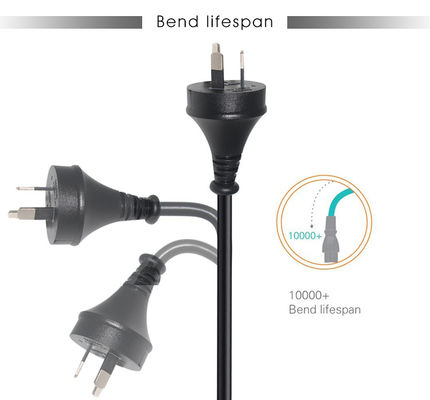 Strip Lcd Monitor Draadverlenging Socket Vervanging met Open End en AU Plug Standard