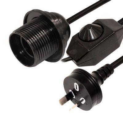 Edison Lamp Socket AC Electric Extension Wire Dimmer Light Bulb Set voor Australië Zoutlamp