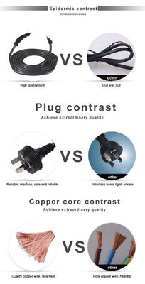 220V Vrouwelijke 3X1.0MM Kabel 240V Saa Plug Computer Power Cord Australië naar C13