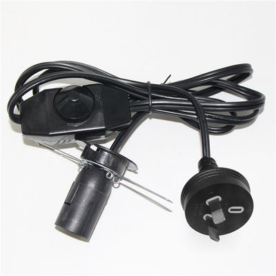 Kabel H03VVh2-F 2G*0.75mm2 Zoutlamp Dimmer Schakelaar En E14 Power Cord Met Australië Plug
