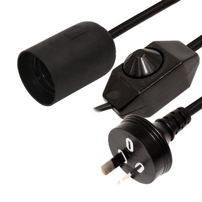 Kabel H03VVh2-F 2G*0.75mm2 Zoutlamp Dimmer Schakelaar En E14 Power Cord Met Australië Plug
