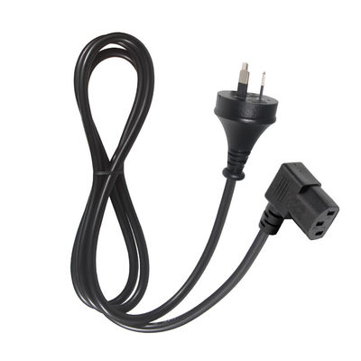 90 graden rechthoek C13 tot SAA 3Pin stroomkabel H05VV-F 3G*0.75mm2 1.2M voor PC-monitor