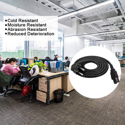 Pse Pdu vergrendelingsstapel stroomkabel met herdraaibaar Schuko CEE 77 tot IEC15 aansluiting