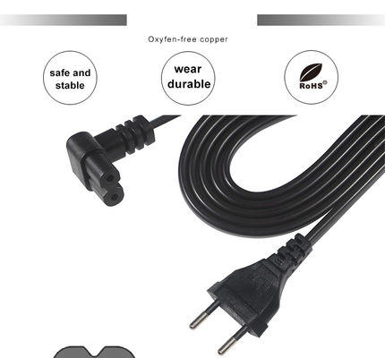 2.5A EU Schuko naar C7 Netsnoer 1.8M PVC Industriële Kabel
