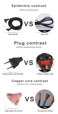 2.5A EU Schuko naar C7 Netsnoer 1.8M PVC Industriële Kabel