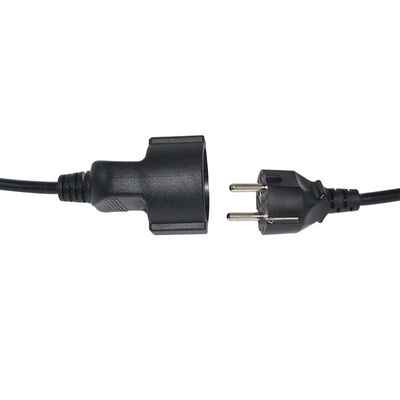 Cee 7/7 Kabel 16A Plug Power Vrouwelijke tot mannelijke Schuko Uitbreiding Europese kabel 2 meter