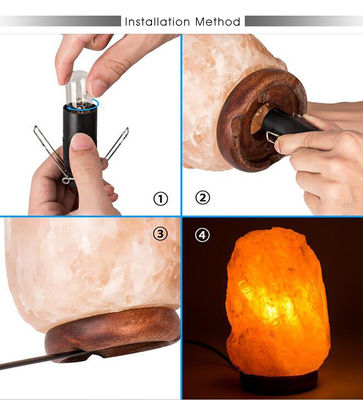 3ft-6ft zoutlamp stroomkabel met E12 E14 E26 E27 lamphouder en aan/uit schakelaar