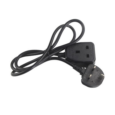 0.75M Man tot Vrouw Kettle Lood Drie-Fase Power Cord Voor Britse stroomvoorziening