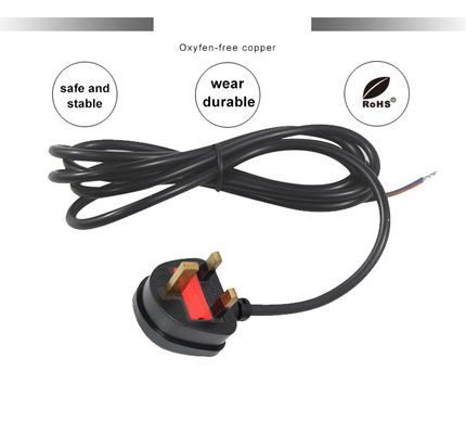H05vv-f 3*0,5mm2/0,75mm2 IEC Vrouwelijk eindtype UK 3 prong kabel voor desktop PDU connector