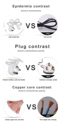 UK BS1363 tot en met IEC C13 Power Cord 3G 0,75 mm2 Koperverlengkabel