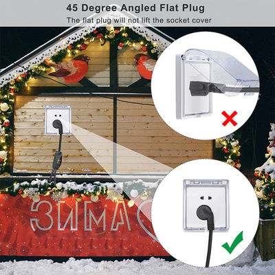 Optioneel 125V 15A NEMA 5-15 Plug to 515 Dual Outlets US 3Pin On Off Switch Stromverlengingskabel Y Splitter